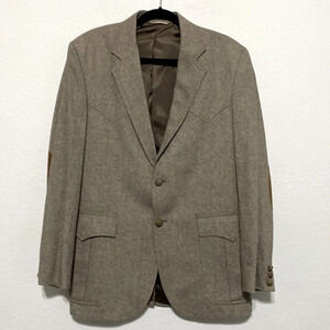 Circle S Western Wear Brown/Tan Sport Coat Size 42L